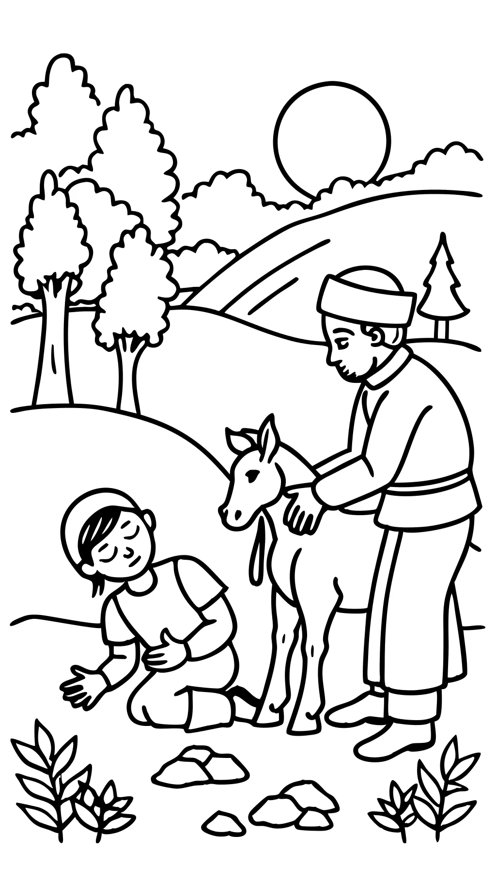 bonne page de coloriage samaritain